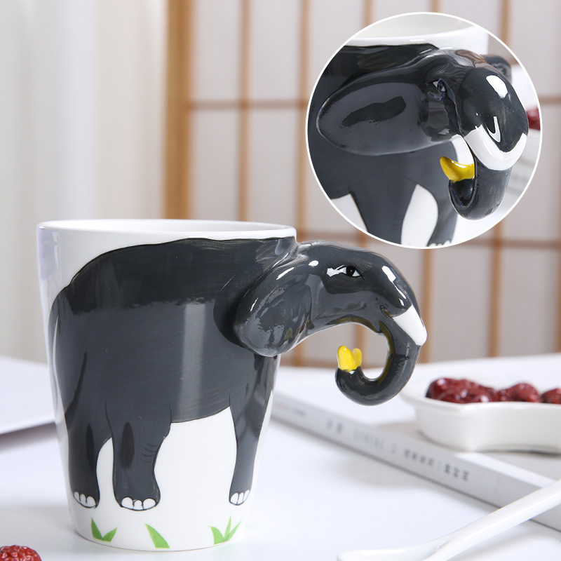 3D Animal Ceramic Coffee Mug Cup