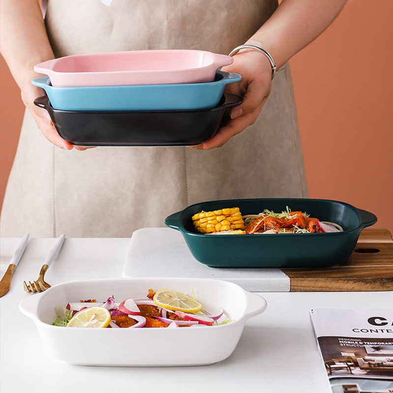 9" Customized Tableware Ceramic Baking Pan