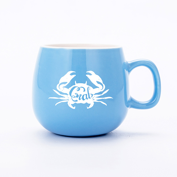 Novelty Carving Logo 300ml Ceramic Coffee Mug
