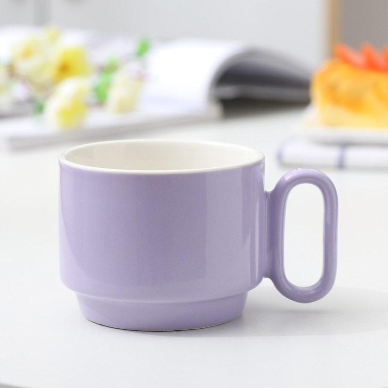 300ml Non-Slip Stackable Ceramic Water Mug