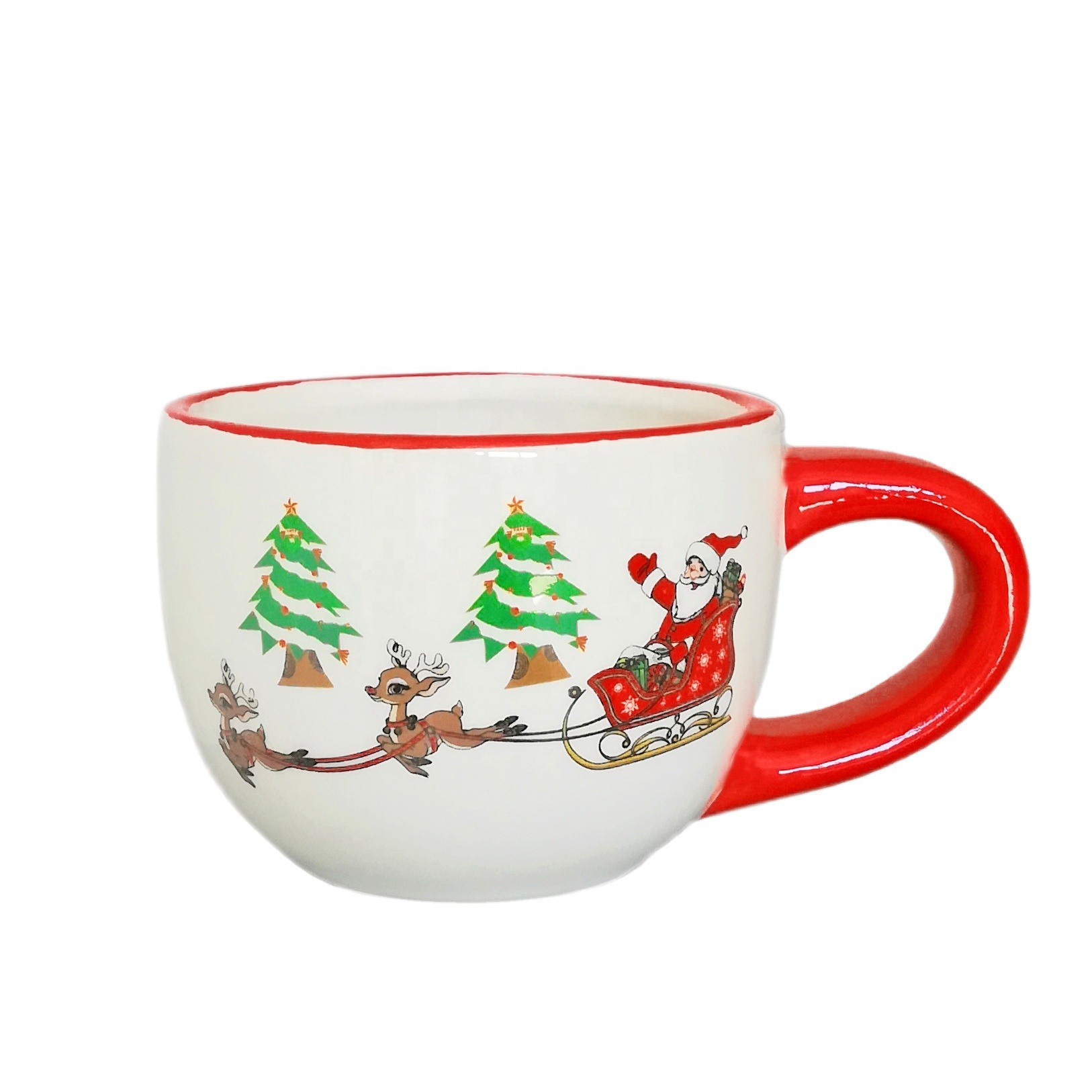 200ml Christmas Tree Santa Claus Elk Ceramic Mug
